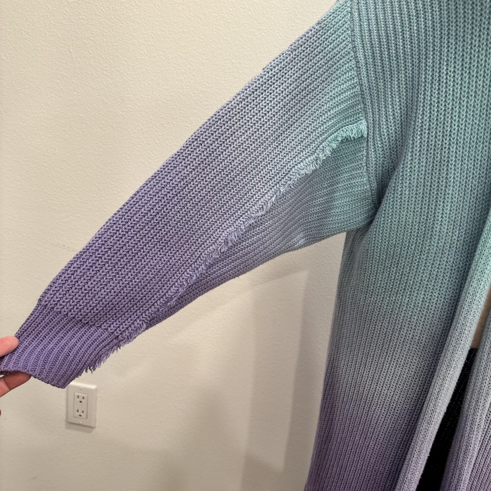 Free People Come Together Sweater Cardigan Women's Small Multi Ombre Open‎ Front - Picture 2 of 16